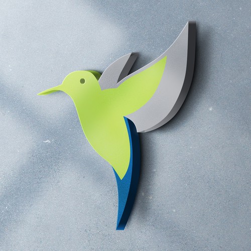 HUMMINGBIRD LOGO 3D