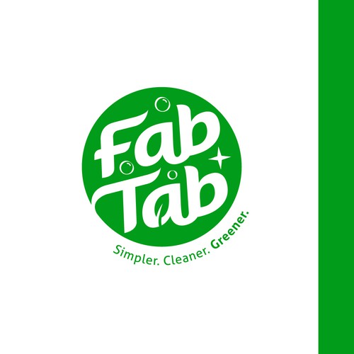 Modern and clean logo for biodegradable cleaner