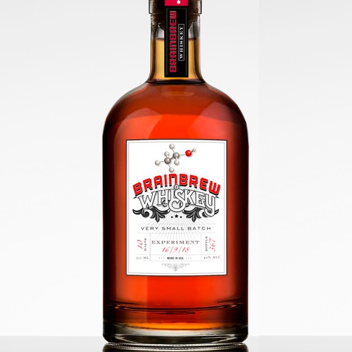 Brain Brew Whiskey Label