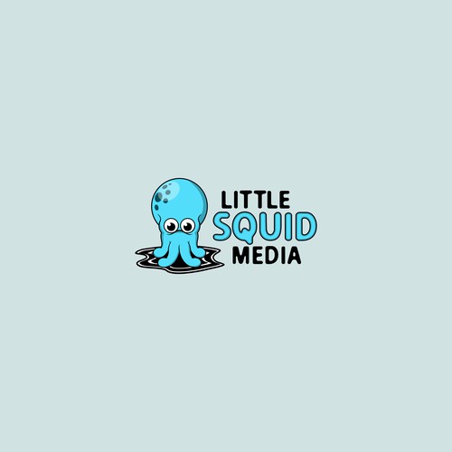 Mascot logo design for Little Squid Media