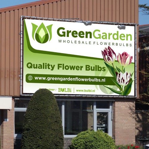 Green Garden Signage Design