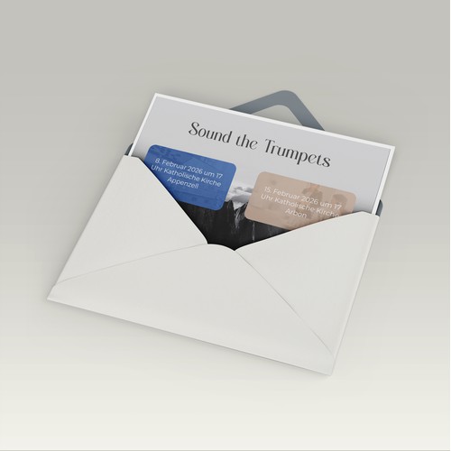 Sound the Trumpets PostCard Design