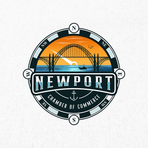 New port vintage logo