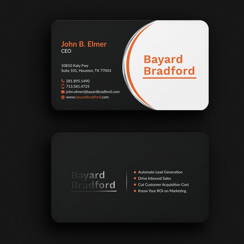 Business card contest winner