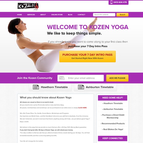 Yoga Website