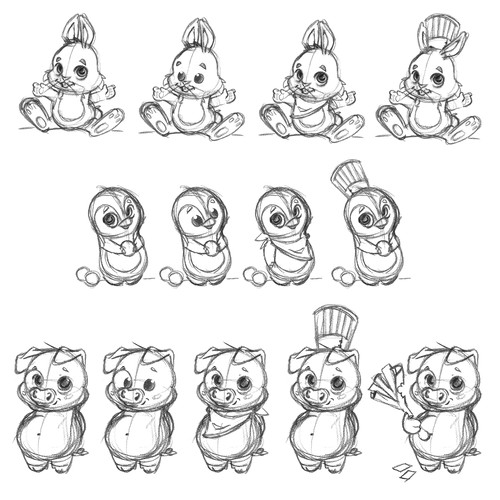 Mascot Design Sketches