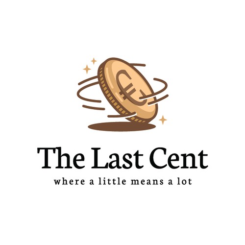 A playful logo design for The Last Cent