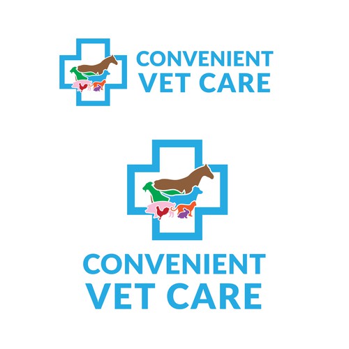 Colorful Mobile Vet Care Logo