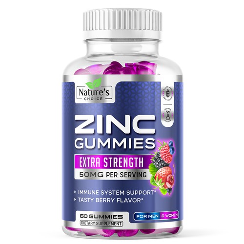 Tasty Zinc Gummies design For Nature's Choice