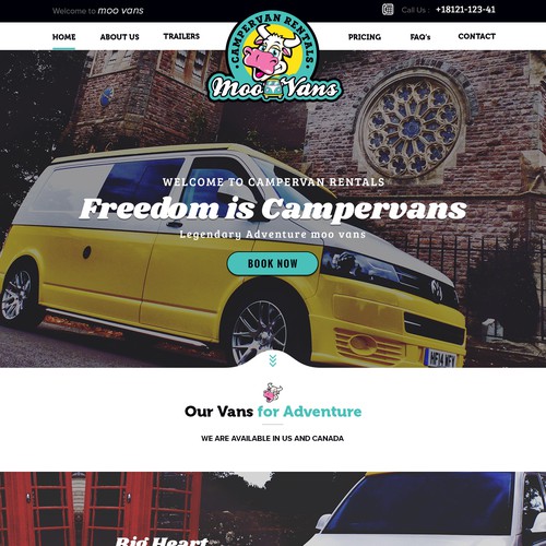 Bold Design for Camper van Services