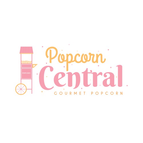 Gourmet Popcorn Logo Concept