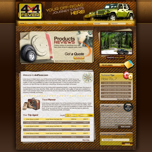 Site Design for 4X4Fever.com