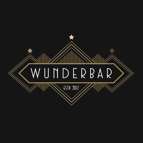 Art deco logo style