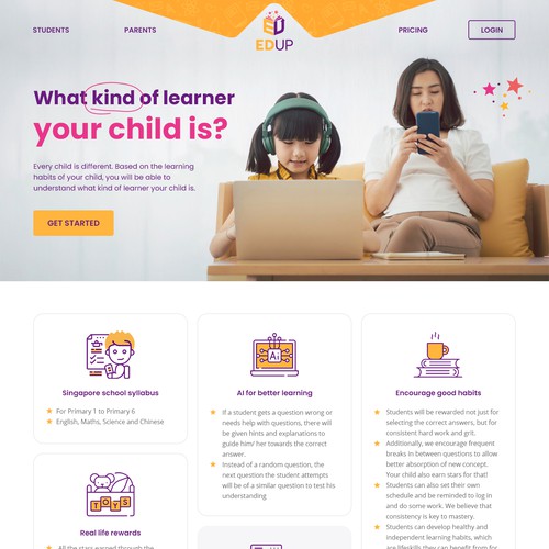 Design an education website