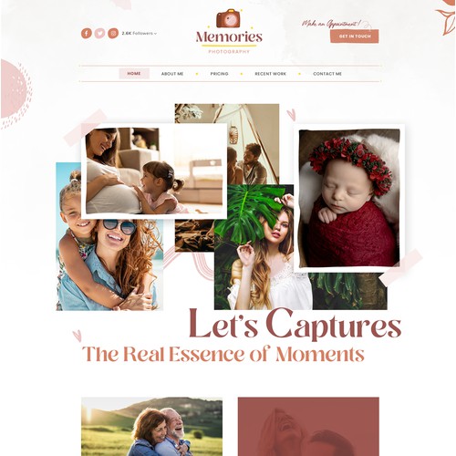 Custom Wordpress Website for Photography Business
