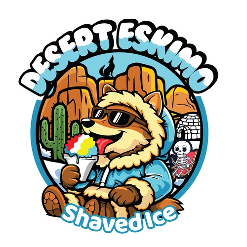 logo concept for Desert Eskimo
