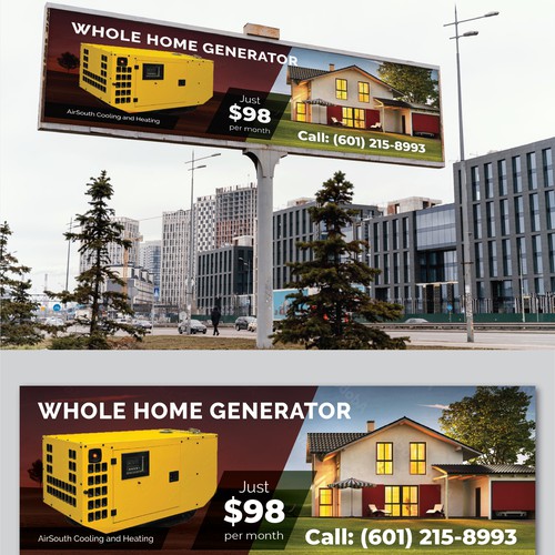 Billboard design for AirSouth Cooling and Heating