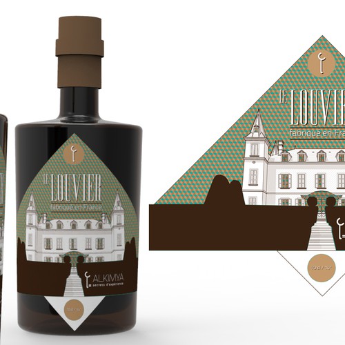 Create classy and modern label for french spirit and alcohol brand Alkimya