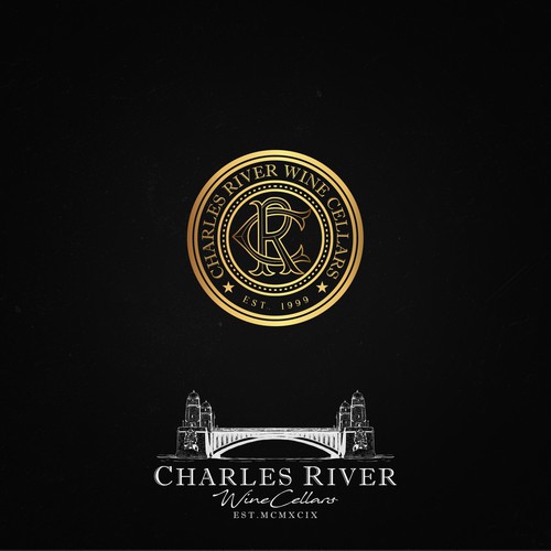 Winning design for Charles River Wine Cellars contest