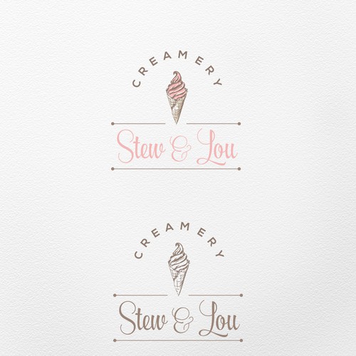 Hand drawn logo for the Creamery