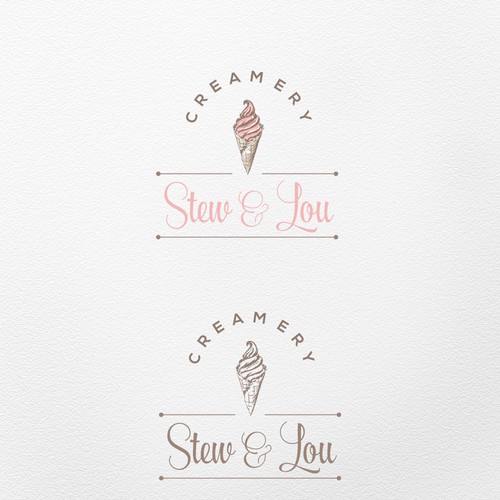 Hand drawn logo for the Creamery