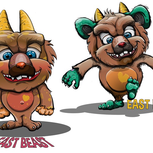 The East Beast - a fun mascot for an elementary school