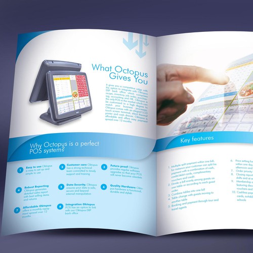 Create a classy and luxury look for a POS brochure