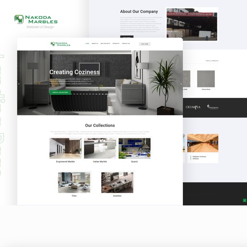 Website UI Design - Marble Company