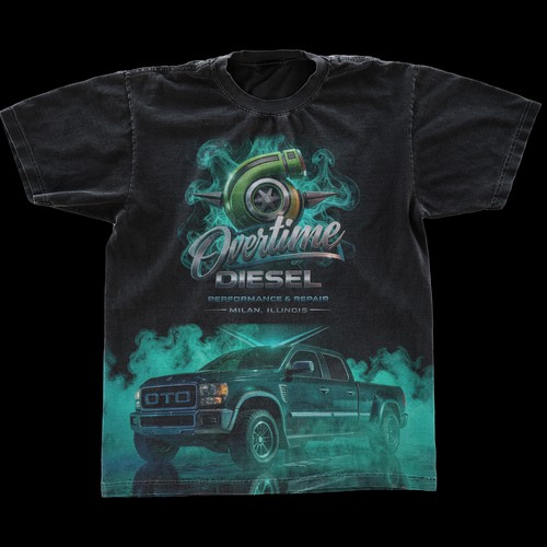 Truck repair shop T-Shirt design