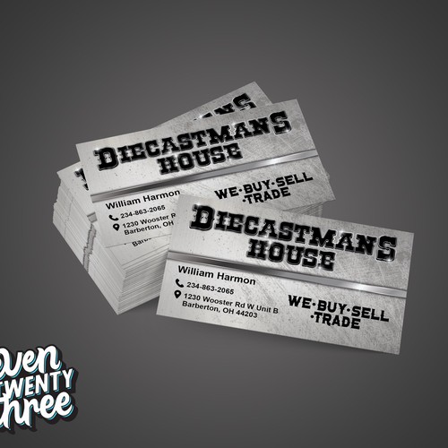 Diecastman's House Business Card