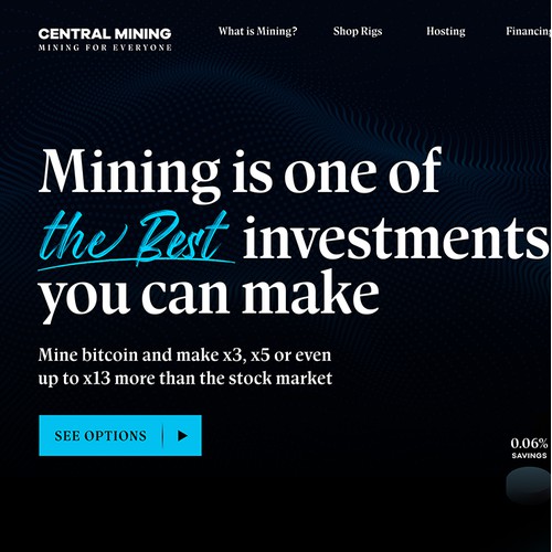 Crypto Mining Web Design
