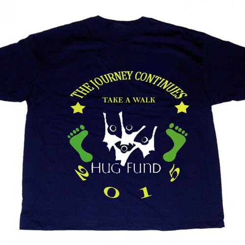 Design our 2015 10th Year Anniversary Hug Fund Campaign T-Shirt