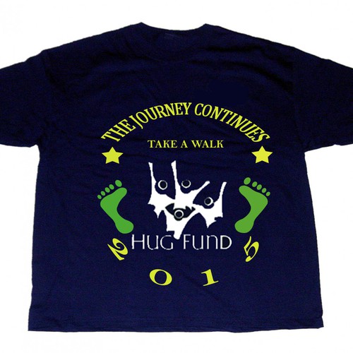 Design our 2015 10th Year Anniversary Hug Fund Campaign T-Shirt