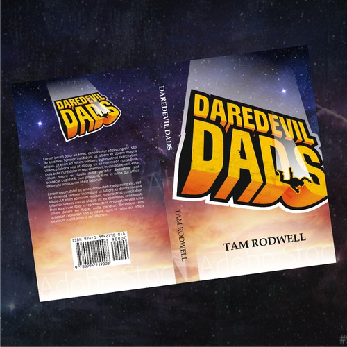 I need a book cover for 'Daredevil Dads'