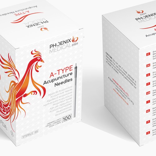 China inspired packaging for acupuncture needles