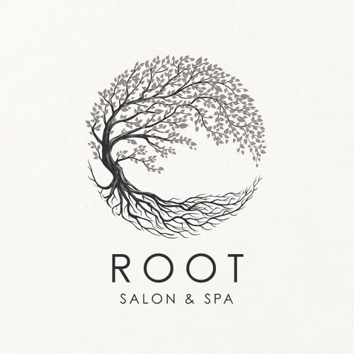 Logo design for ROOT Salon & Spa