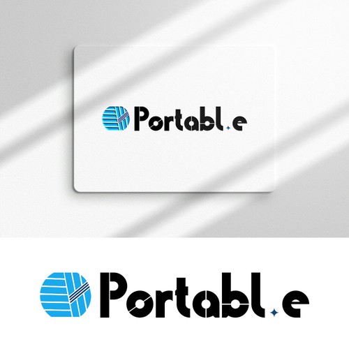 Portabl.e || Logo Design