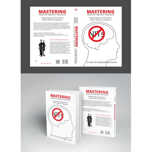 Create a book cover for a self Help book called "Mastering Negative Impulsive Thoughts"