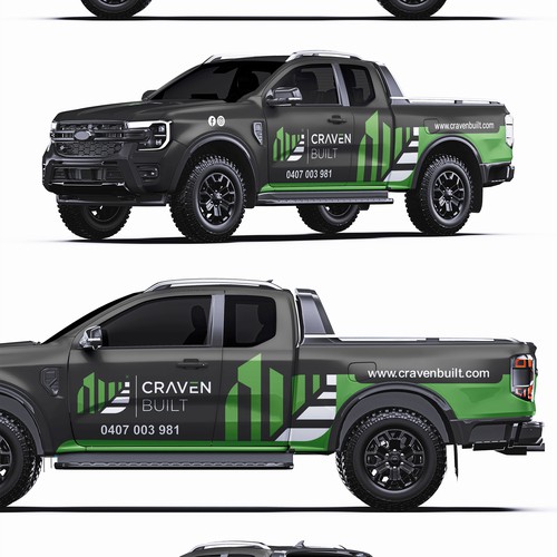 Professional & Modern Vehicle Wrap Design for Craven Built