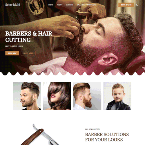 Barbers Shop For Square Online Site