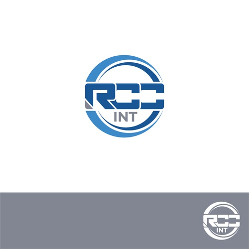 Bold Letter logo for RCC INT