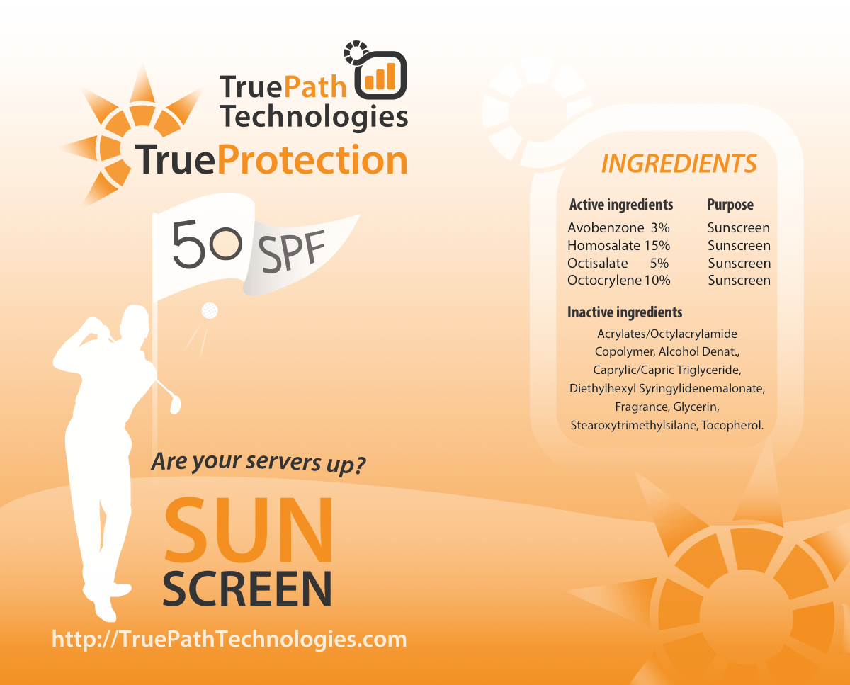 Suntan Lotion Label