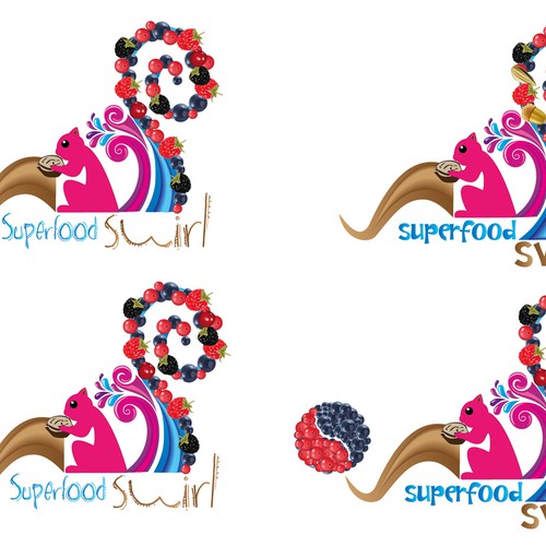 Superfood Swirl needs BRIGHT & NATURAL logo/label