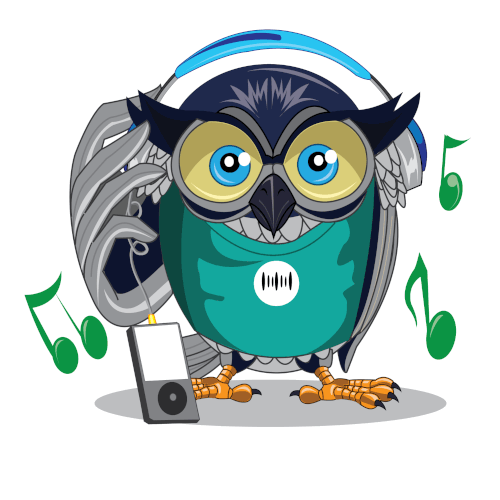 Owl With Headphones - Character Concept