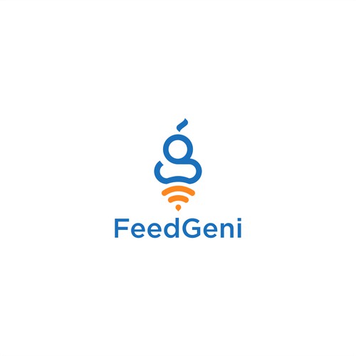 Playful but trusting Genie logo to convey trust.