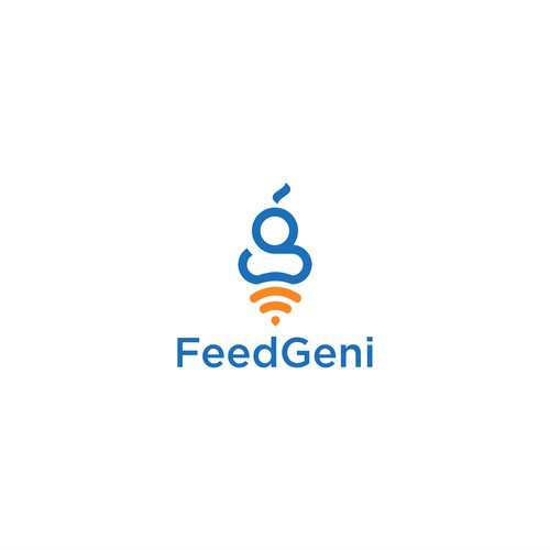 Playful but trusting Genie logo to convey trust.