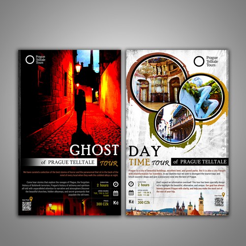 Design a Flyer For a Prague Ghost tour