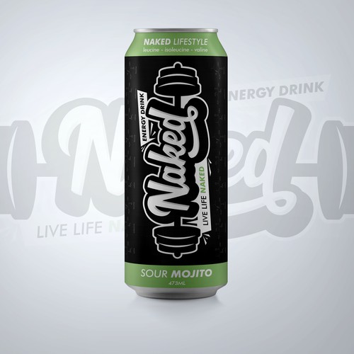 Energy Drink Can Design