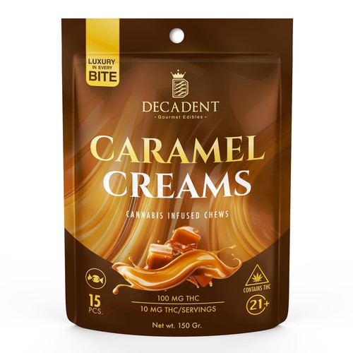 Top shelf cannabis edible product package design