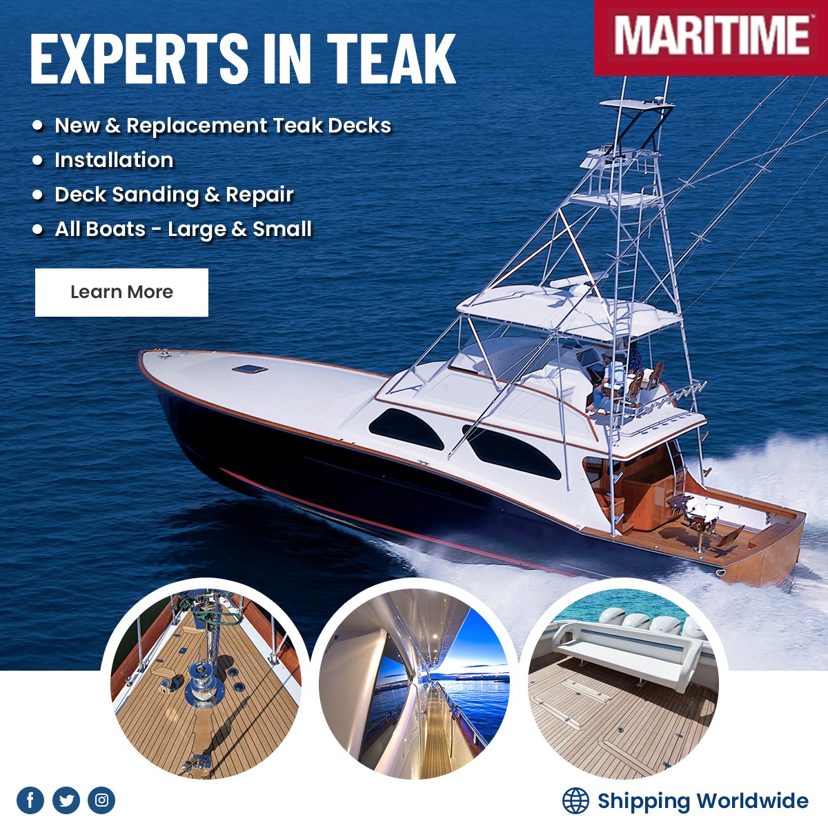We need a design to entice boaters to add Teak Decking to their yachts